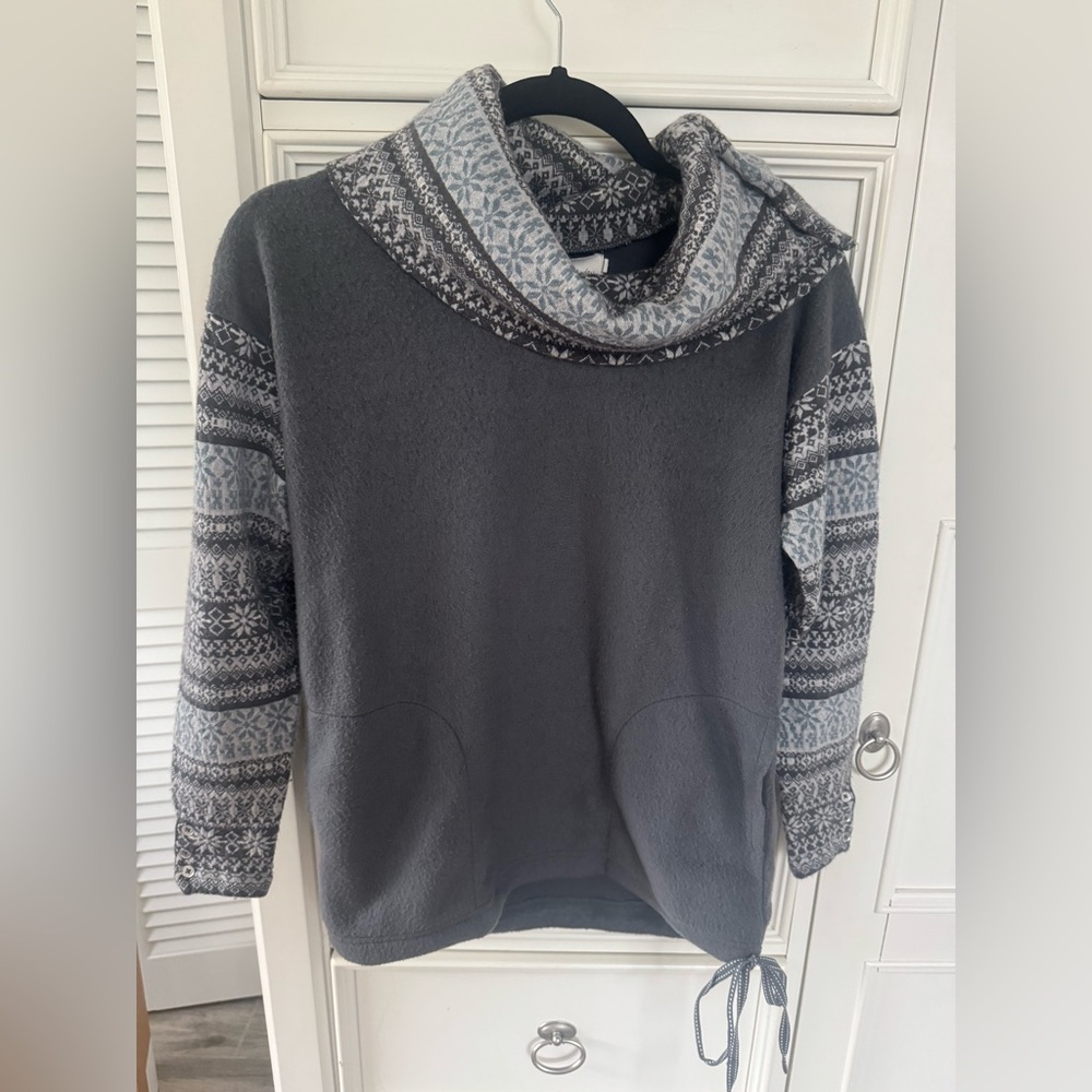 Anthropologie Saturday Sunday Fair Isle Studio Fleece